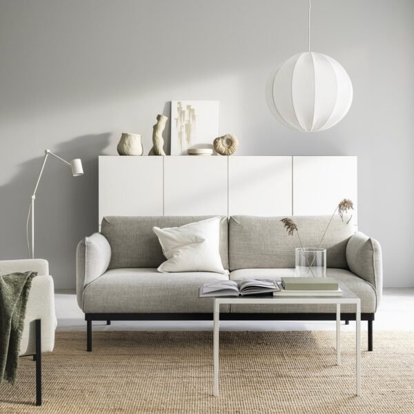 2 Seat Sofa Light Grey