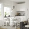 Sleek White Dining Set