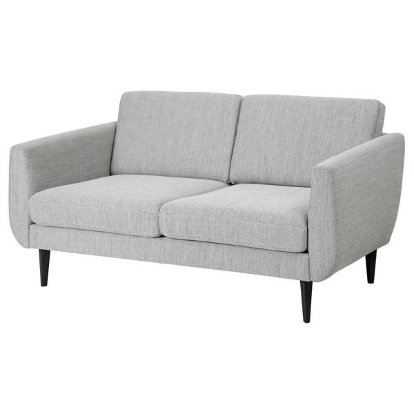 2 Seat Sofa Beige Brown Black